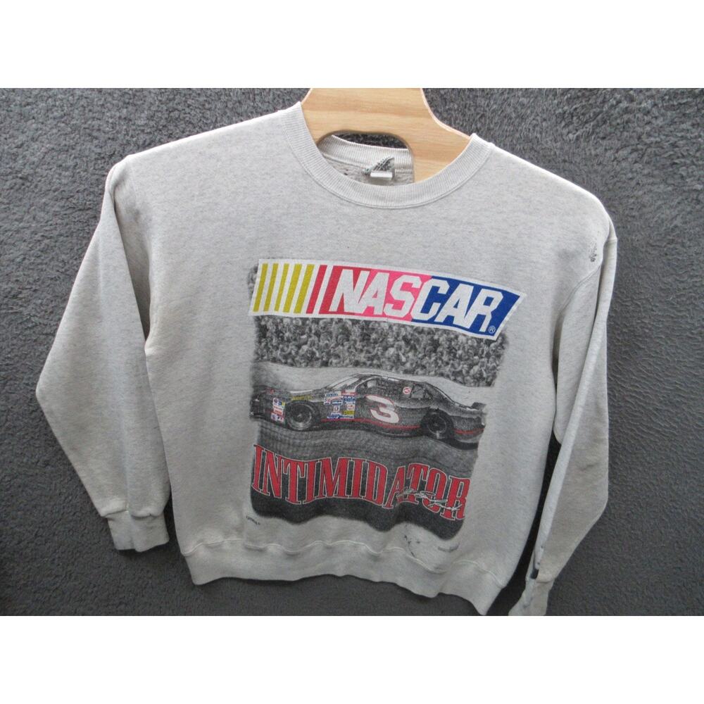 Vintage NASCAR Intimidator Dale Earnhardt Nutmeg Mills Men's Large Sweatshirt
